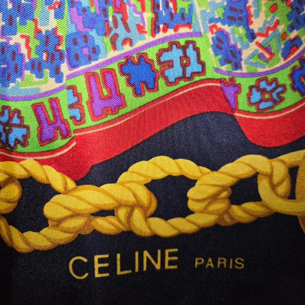 EUC Authentic Celine Silk Scarf